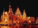 Wroclaw city hall in night